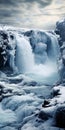 Frozen Fantasy: Capturing The Beauty Of A Ice-covered Waterfall