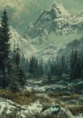 Frozen Fear: A Graphic Novel Journey Through a Snowy Mountain La