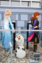 Frozen figures made of Lego at Disney Springs in Orlando, Florida