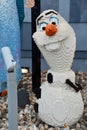 Frozen figures made of Lego at Disney Springs in Orlando, Florida