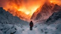 Frozen Fire: A Captivating Photoshoot Of Mount Vinson In The Snow