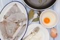 Frozen fish with egg Royalty Free Stock Photo