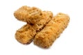 Frozen fish finger made from alaska pollock fish Royalty Free Stock Photo