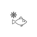 Frozen fish icon