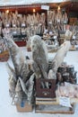 Frozen fish, winter street market in Yakutsk, Sakha, Yakutia