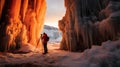 Frozen Flame: A Dreamlike Photoshoot Of Canyons K2 Icicles