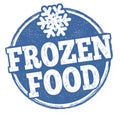 Frozen food grunge rubber stamp