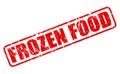 FROZEN FOOD red stamp text