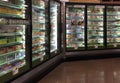 Frozen food in refrigeration selling