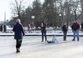 Frozen fountain family play