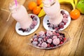 Frozen fruits - frozen berry fruits Royalty Free Stock Photo