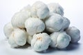 Frozen Garlic Clove on white background