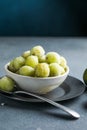 Frozen Grape. Healthy Sour Candy Frozen Grapes. Christmas holiday dessert