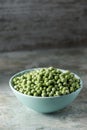 Frozen green peas in a bowl Royalty Free Stock Photo