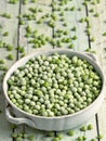 Frozen green peas Royalty Free Stock Photo