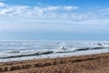 The frozen Gulf of Finland on a frosty day