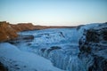 frozen Gullfoss waterfall Royalty Free Stock Photo