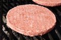 Frozen Hamburger Patties on the Grill