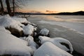 Frozen Hauser Lake.