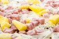 Frozen Hawaiian Pizza Royalty Free Stock Photo