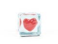 Frozen heart. Royalty Free Stock Photo