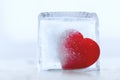 Frozen heart Royalty Free Stock Photo