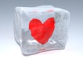 Frozen heart Royalty Free Stock Photo