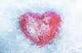 Frozen heart Illustration. Valentine`s Day. Love concept