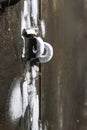 Frozen latch or lock Royalty Free Stock Photo