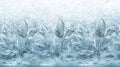 Frozen Ice Crystals Leaf Pattern Royalty Free Stock Photo