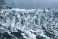 Frozen ice in franz josef glacier new zealand Royalty Free Stock Photo