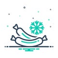 Mix icon for Frozen, cold and temperature