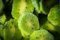 Frozen kiwi macro backgroundÃ¯Â¿Â¼