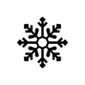 Frozen lacework snowflake icon