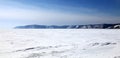 Frozen Lake Baikal Royalty Free Stock Photo