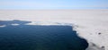 Frozen Lake Baikal. Spring. Royalty Free Stock Photo