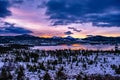 Frozen Lake Breckenridge, Colorado Royalty Free Stock Photo