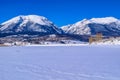 Snow in Breckenridge, Colorado Royalty Free Stock Photo