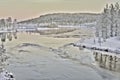 Frozen Lake in Inari, Finland