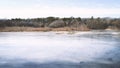 Frozen Lake, Minnesota Royalty Free Stock Photo