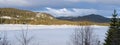 The frozen lake MorgedalstjÃÂ¸nni near the village of Morgedal