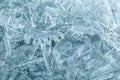 Frozen lake surface. Textured winter background Royalty Free Stock Photo