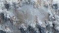 Frozen landscape aerial view winter Royalty Free Stock Photo