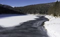 Frozen Lauch Lake - Vosges, France - horizontal