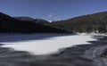 Frozen Lauch Lake - Vosges, France - horizontal