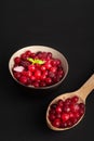 Frozen Lingonberry, Iced Cowberry, Snow Cranberry, Red Viburnum Berries, Frozen Lingonberry