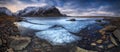 Frozen Lofoten Royalty Free Stock Photo