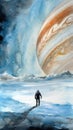 The Frozen Man on Jupiter\'s Surface