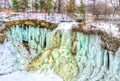 Frozen Minnehaha Falls Royalty Free Stock Photo
