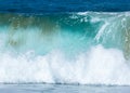 Frozen motion of large wave on beach